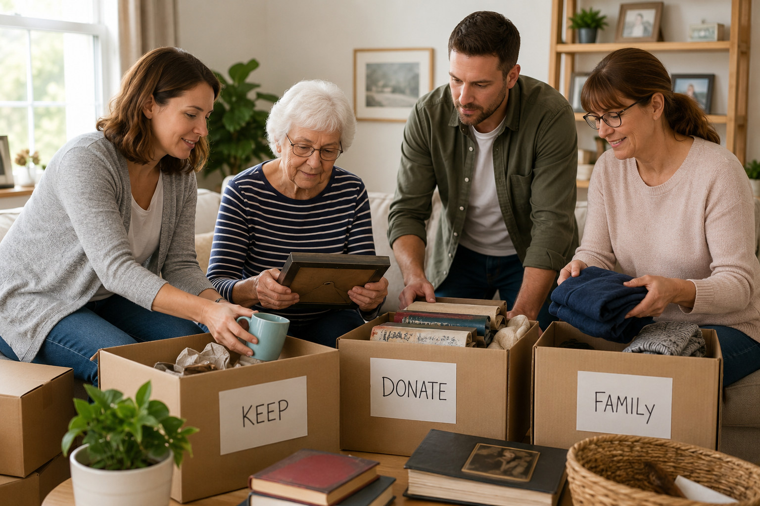 How to Help Elderly Parents Downsize Before Moving